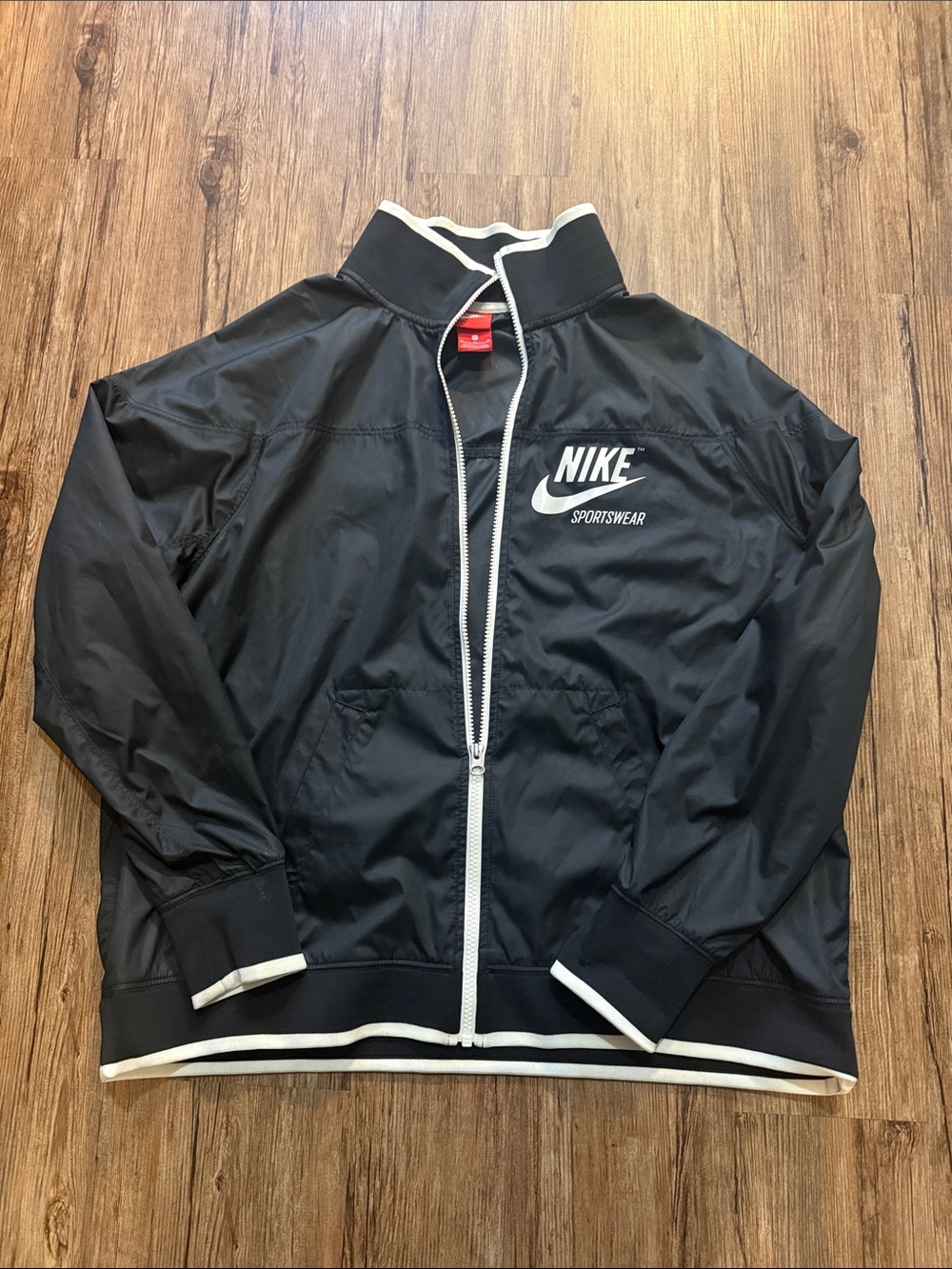 Nike Black & White Sportswear Track Jacket